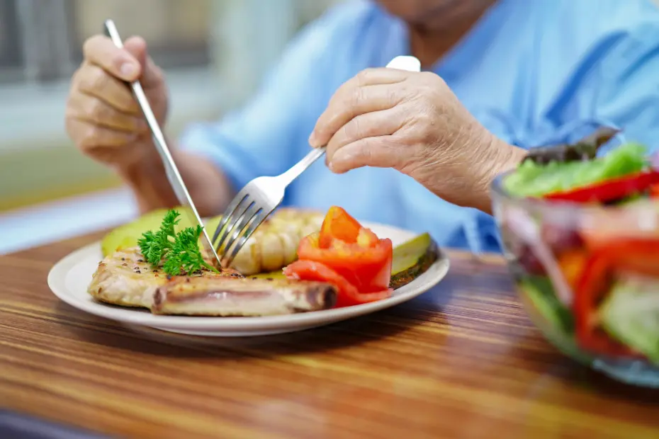 A healthy nutrition is important for healing wounds.