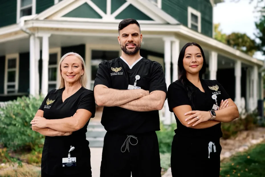 Three Rebirth AdvancedHealing sales reps, who are wound care sales professional certified.